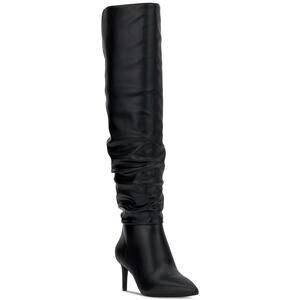 I.N.C. International Concepts Women's Black Smooth Damoni Over-the-Knee Boots 8M